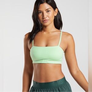 Gymshark Bandeau Sports Bra Aloe Green - Worn Once!